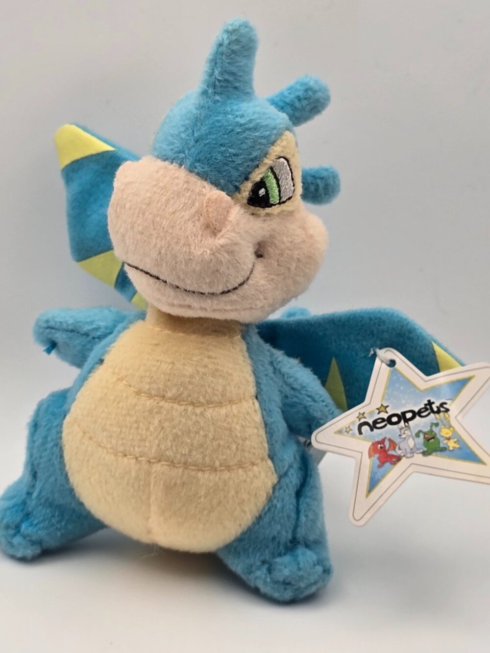McDonald’s Neopets Blue Scorchio plushie, excellent condition with tags.